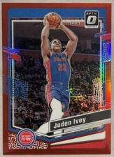 2023-24 Panini Donruss Optic - Jaden Ivey #165 Red Prizm 37/99 Detroit Pistons