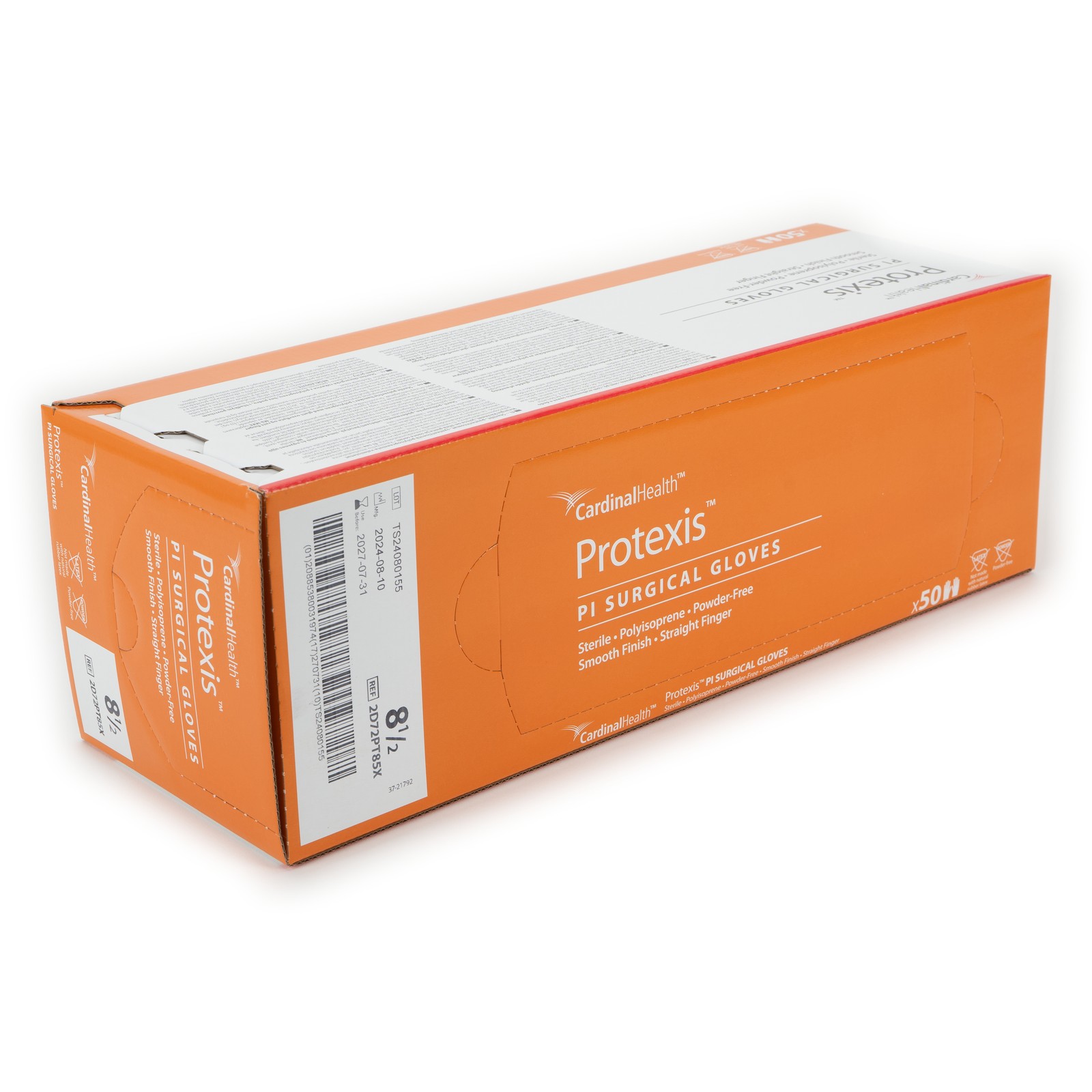 Protexis PI Surgical Gloves, Size 8 ½, 200 Count, 2027 Exp, Cardinal Health