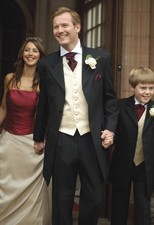 Fashion Mens Suit 3Pcs Wedding Tuxedo Bestmen Groom Tailcoat Party EveningBlazer