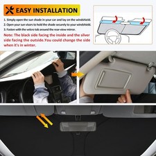 D-Lumina Winshield Sun Shade with USA Flag for 2016-2024 Lexus RX, Foldable F