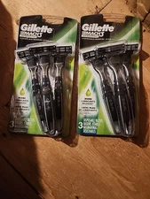 Lot Of 2 Gillette Mach 3 Sensitive Disposable Razors