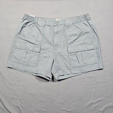 NWT Red Head Men's 42 Beachcomber Cargo Shorts Grey Twill Flat Front Pockets