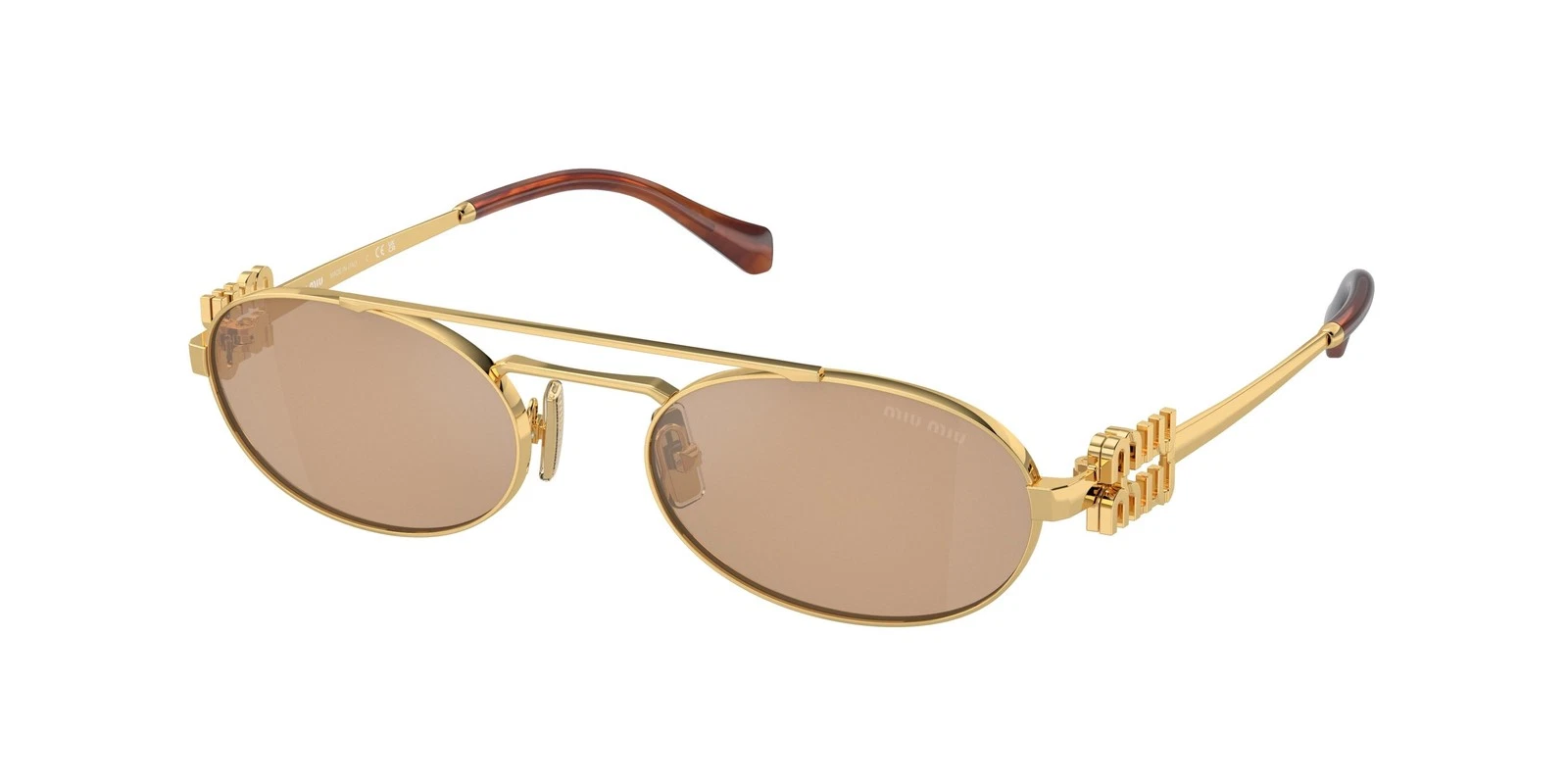 Miu Miu — NEW Miu Miu 54ZS Sunglasses 5AK40D Gold 100% AUTHENTIC