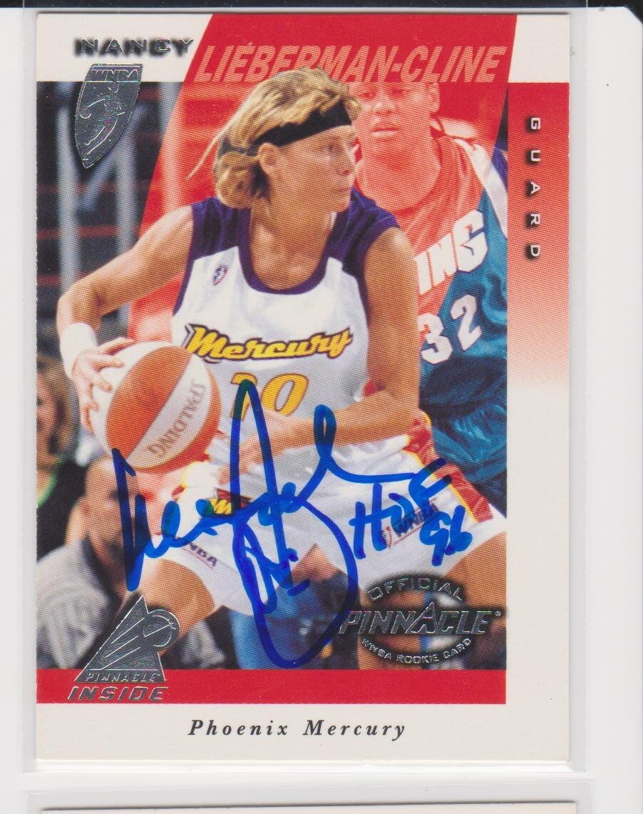 イルミナティカードBillClinton、HillaryClintonフリーメイ NANCY LIEBERMAN-CLINE PHOENIX MERCURY OLD DOMINION AUTOGRAPHED