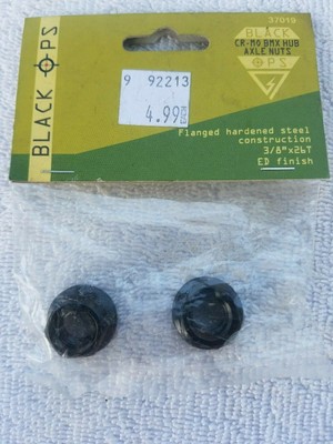 BMX bicycle flanged axle nuts SILVER SET OF 4-3//8/" X 26T