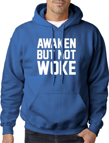 Awaken Not Woke Hoodie Slogan Hoody Clothing Freedom Red Pill Awake Activist - Picture 7 of 7