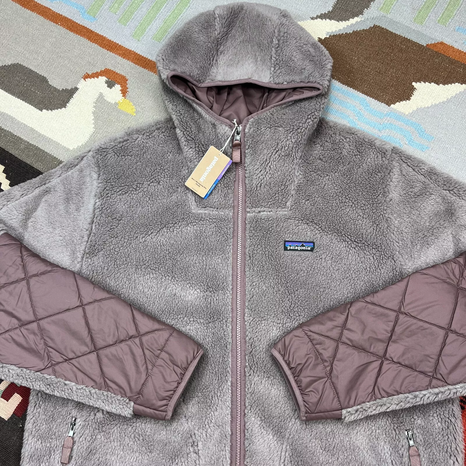 patagonia woolyester pile full zip jacket