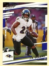 2022 Panini Prestige Football J.K. Dobbins card #21 Baltimore Ravens