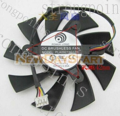 PLA09215D12H FOR PowerColor HD7870 E6 2G Club HD7800 Graphics Card   87MM~ #W1