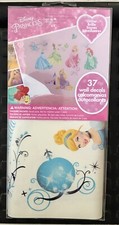 RoomMates 37pc Disney Princess Glitter Removable  Repositionable Wall Decals 