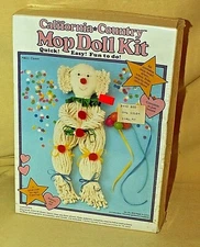 Doll Kit Mop California Country Craft 801 Clown Yarn 1990 800 USA 18 Inch Sealed
