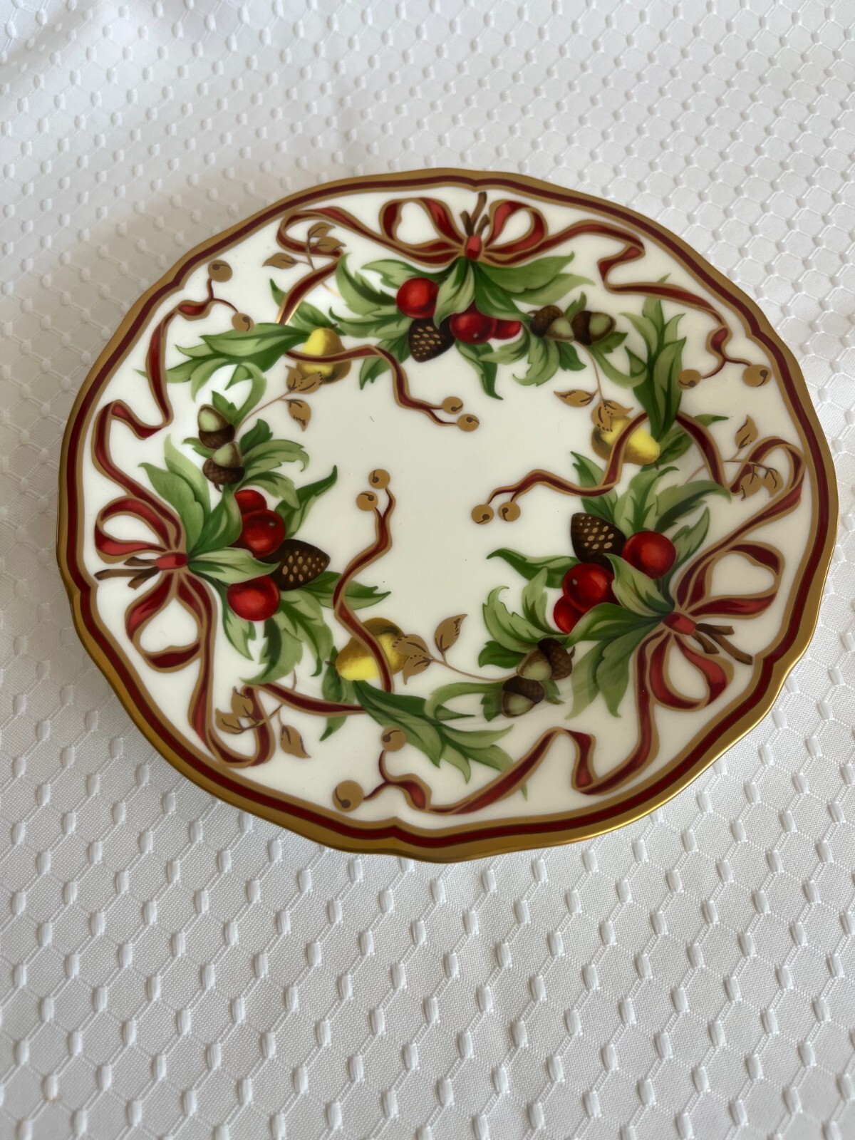 Tiffany and Co. Tiffany Holiday Bread and Butter Plates-3