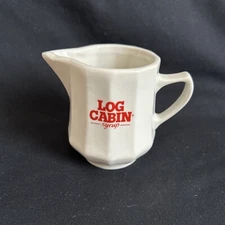 Vintage Log Cabin Syrup Restaurant Ware Facetation Service Ideas Individual