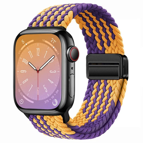 Magnet Nylon Armband für Apple Watch Ultra 2 49mm & Serie 1-9,Ersatzband 38-45mm - Bild 11 von 101
