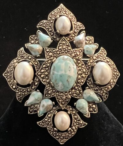 VINTAGE~SARAH COVENTRY~Remembrance~Faux Turquoise… - image 1
