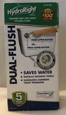 HydroRight Dual-Flush Conversion Kit NIB Convert Any Toilet Save Water # 502342