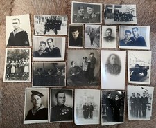 Vintage militaries photos army soldiers USSR Soviet 1940s-1050s 19 pc