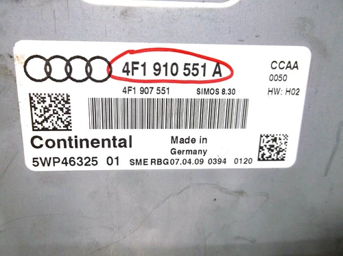 09-10-11 AUDI  A6  3.0L /CCAA  ENGINE COMPUTER/ECU.P<wbr/>CM