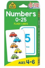 Flash Cards Ser.: Numbers 0-25 by School Zone Staff 2019, Cards,Flash Cards / C