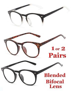 blended bifocal reading glasses