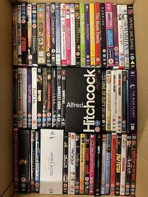 Genuine XXL size BOX of 170+ DVDs Wholesale Bundle Joblot Car-boot