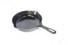 Vintage Griswold Cast Iron Skillet No.5 Erie Smooth Bottom Small Logo Lies Flat