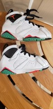 AIR JORDAN 7 RETRO VII WHITE INFRARED BLACK VERDE 705418-138 Size 9C