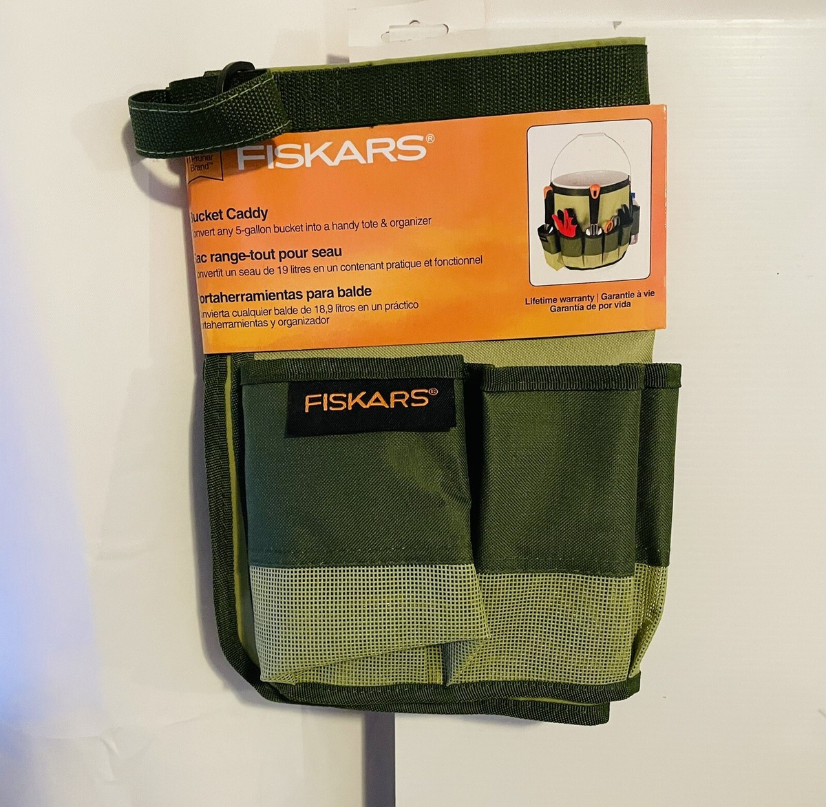 Fiskars Garden Caddy Tool Bucket, Green 94246980J