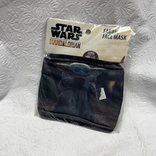Star Wars Grogu The Child The Mandalorian Fabric Cloth Face Mask - Adult - NEW