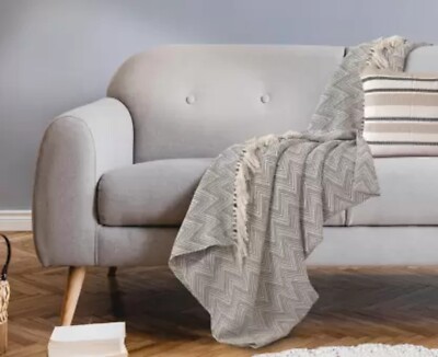 Handwebstuhl Überwurf Handarbeit Druck Baumwolle Fransen Quaste Sofa Dekor Be...