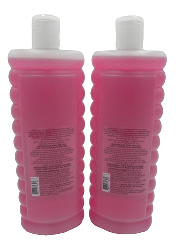 Avon Senses Bubble Bath: SOFT PINK, LOT of 2, (24 oz. Each), New, Sealed - Picture 2 of 3
