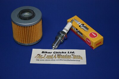 YAMAHA 98-01 YFM600 Grizzly 4x4 Tune Up Kit NGK Spark Plug & Oil Filter