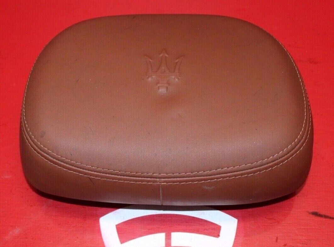 2014-2019 MASERATI GHIBLI M157 OEM RIGHT FRONT PASSENGER SIDE HEADREST PAD CUOIO