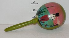 Green maraca From Cozumel Musical Instrument