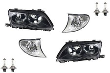 Scheinwerfer Set passend für BMW 3er schw. E46 ab 01-05 + H7-H7 Li. Re + Blinker