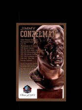 Jimmy Conzelman NFL Football Hall Of Fame Bronze Bust Postcard Plaque #/150
