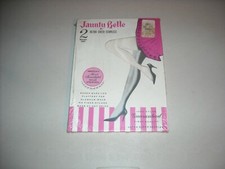 NOS SEALED Vintage BOX OF 2 Pair Jaunty Belle Ultra Sheer Stockings White 8 1/2
