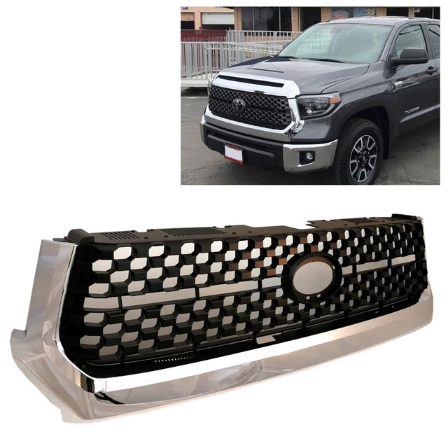 Fits 2018-2020 Toyota Tundra W/ Front Sensor TSS Stainless Chrome