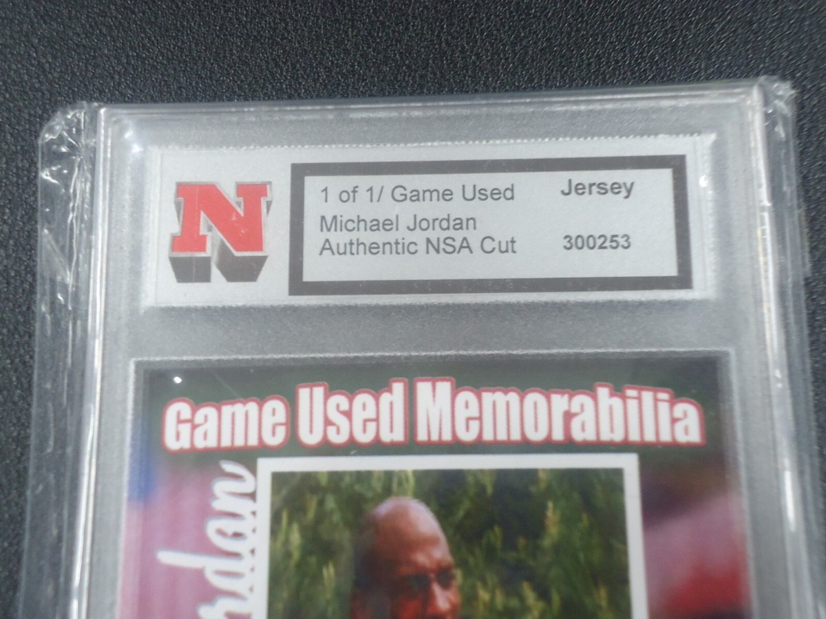 Michael Jordan AUTHENTIC NSA CUT GAME USED JERSEY Card 1 OF 1 | eBay