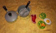 FAO Schwarz Playset Includes Pot  Pan Props, And Spoon 8 Piece