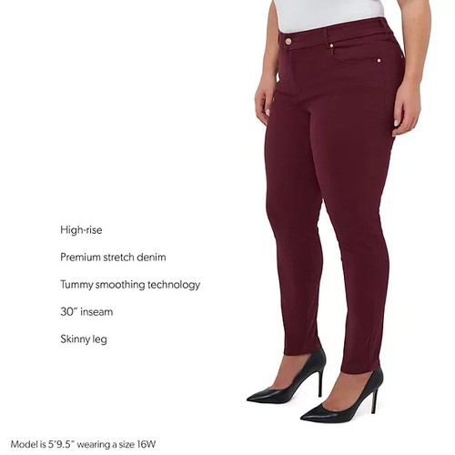 Seven7 Women's Tummyless Skinny Jean Size 8 Port Royale - Picture 4 of 5