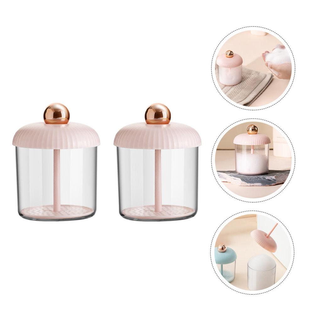 2 Pcs Plastic Bubbling Supply Foam Bubble Foaming Face Wash Child