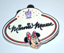 2010 Disney Minnie Mouse Name Tag Mystery Collection HKDL Pin