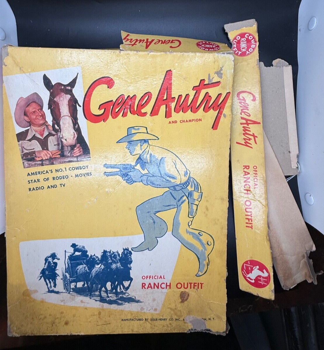 Vintage 1955 Gene Autry Toy Cap Gun Flying 