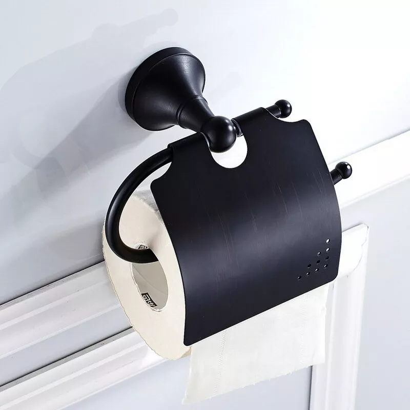 Oil Rubbed Bronze Wall Mount Bathroom Toilet Paper Holder Roll Tissue Holder