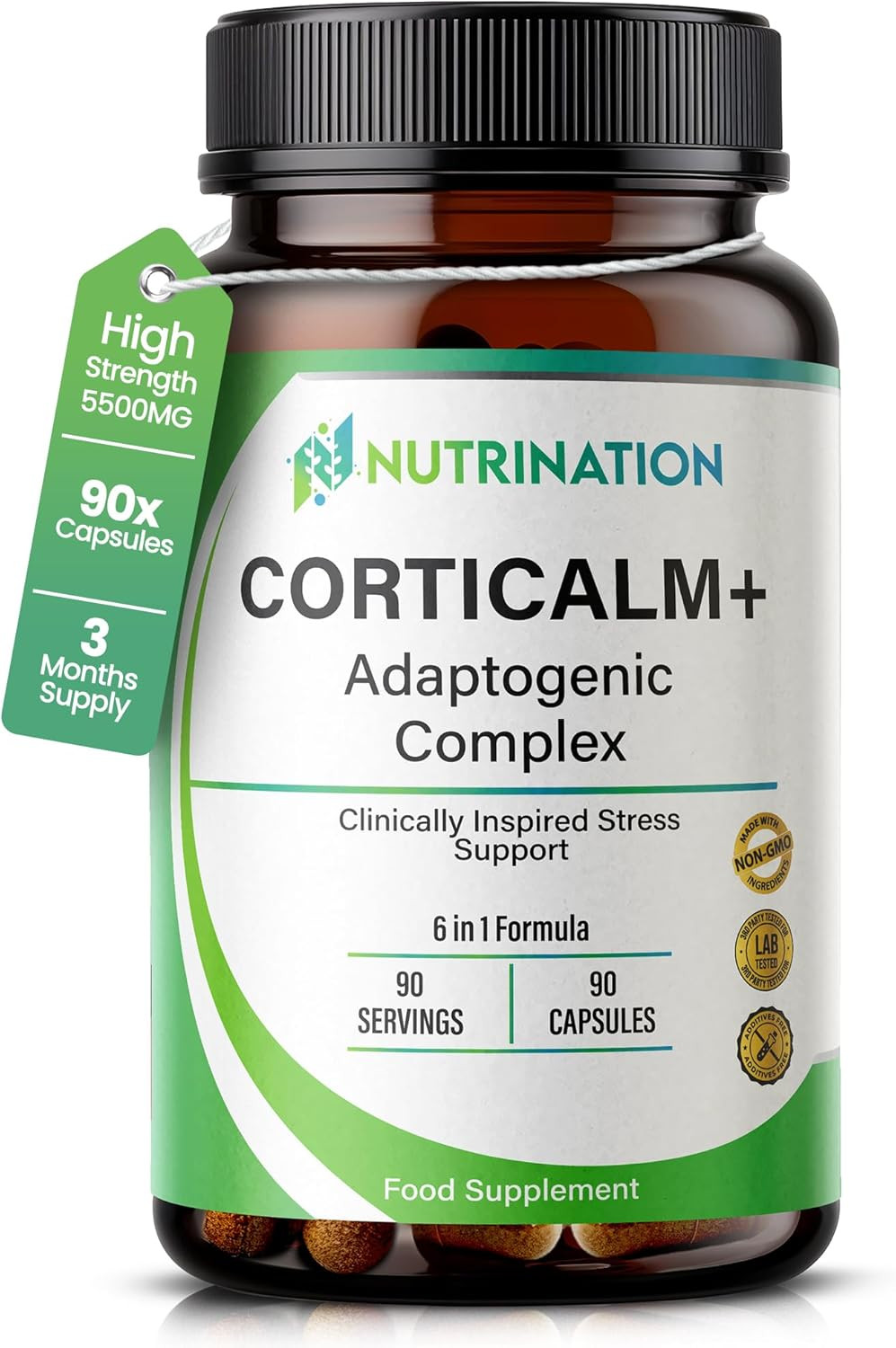 Cortisol Reducing Supplements – 6-In-1 Cortisol Detox & Blocker with Ashwagandha