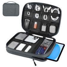 Electronics Travel Organizer Case, Double Layers Cord Organizer