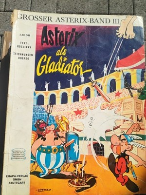 Asterix und Obelix III Band 3 Asterix als Gladiator  1969