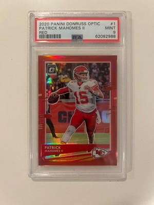 PATRICK MAHOMES II 2020 Donruss Optic RED 66/99 PSA 9