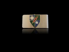U.S MILITARY ARMY 75th RANGERS STAINLESS STEEL MONEY CLIP USA MADE NEW IN BAGS